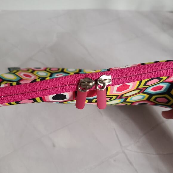 Ipad Tablet Case School Dorm Candie Soft Padded Zip Hot Pink Geometric 9½" x 8" - Picture 4 of 11